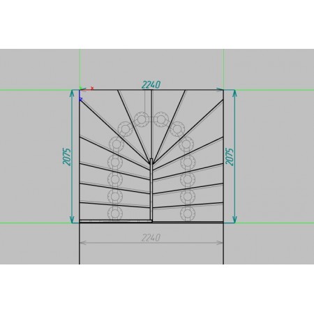 Металлическая лестница между этажами 